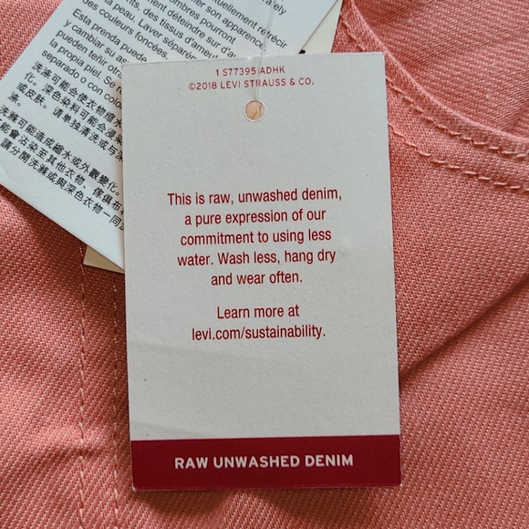Levi's 501 pink raw men's jeans - Picture 9 of 16